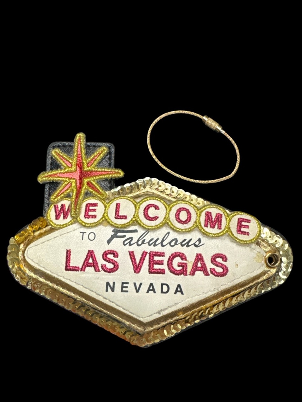 Loungefly Vintage Welcome to Fabulous Las Vegas sign luggage tag